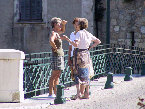 Papotage Sur Le Pont